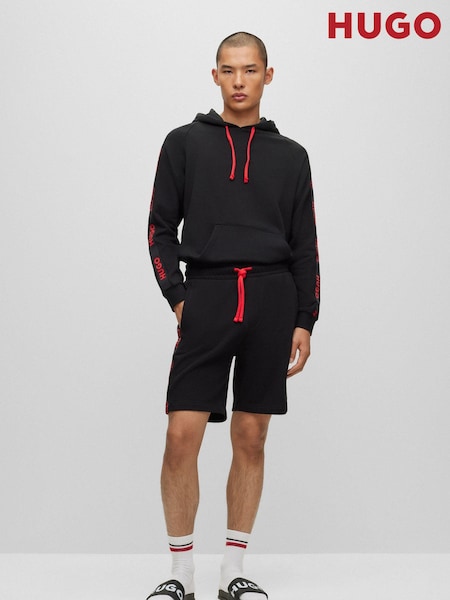 HUGO Black Tape Logo Terry 100% Cotton Jersey Shorts (Q76664) | €47