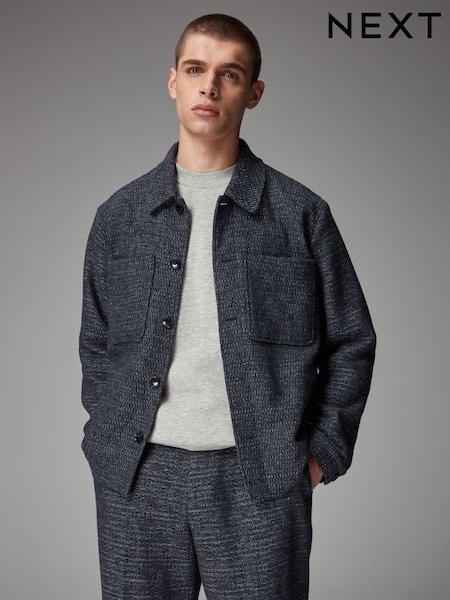 Navy EDIT Textured Bouclé Jacket (Q76943) | €33