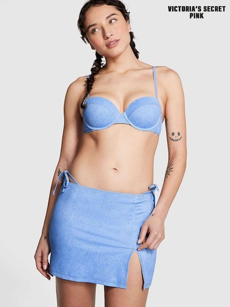 Victoria's Secret PINK Denim Blue Swim Mini Skirt (Q76955) | €15