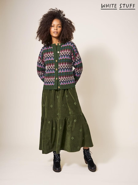 White Stuff Green Belle Fairisle Cardigan (Q77276) | €47.50