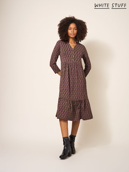 White Stuff Naya Jersey Purple Dress (Q77284) | €34