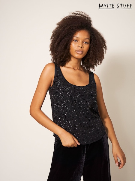 White Stuff Black Kelsey Cami Top (Q77323) | €14