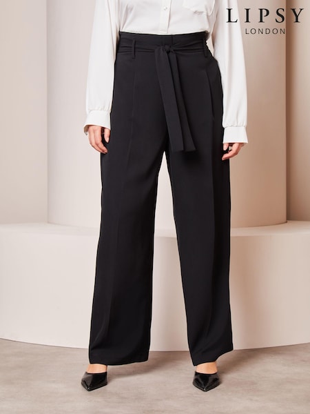 Lipsy Belted Wide Leg Trousers (Q77480) | €10