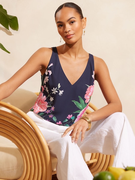 V&A | Love & Roses V Neck Front V Back Vest (Q77521) | 100 LEI