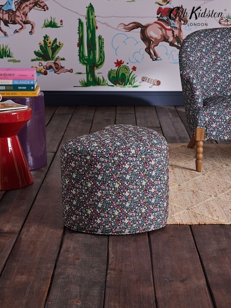 Cath Kidston Harmony Ditsy Charcoal Grey Locket Heart Shaped Stool (Q77623) | €145