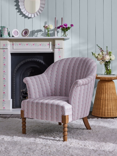 Cath Kidston Ticking Vine Cream Chair Rodeo Accent Chair (Q77675) | €503