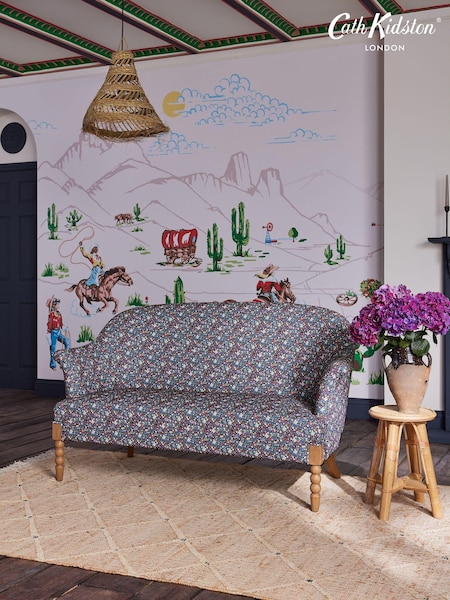 Cath Kidston Harmony Ditsy Charcoal Grey Sofa Rodeo Accent Chair (Q77688) | €882