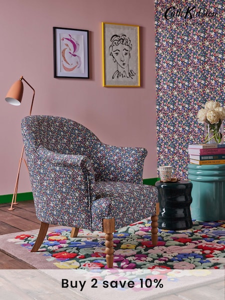 Cath Kidston Harmony Ditsy Charcoal Grey Chair Rodeo Accent Chair (Q77777) | €503