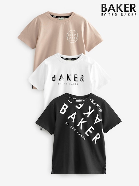 Baker by Ted Baker 100% Cotton Graphic T-Shirts 3 Pack (Q77823) | € 18 - € 20