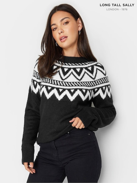 Long Tall Sally Fairisle Placement Jumper (Q77947) | 121 LEI