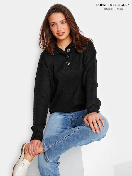 Long Tall Sally Button Placket Jumper (Q78007) | 114 LEI
