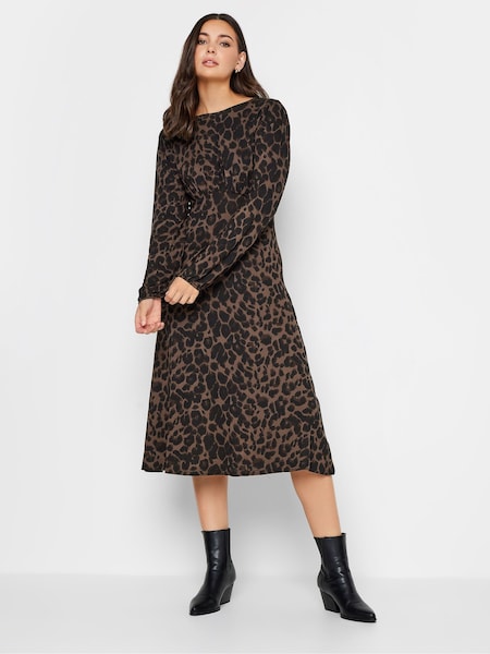 Long Tall Sally Brown Long Sleeve Tea Green Dress (Q78049) | €26