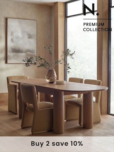 N. Premium Light Natural Aviano 6-8 Seater Extending Dining Table (Q78192) | €1,475