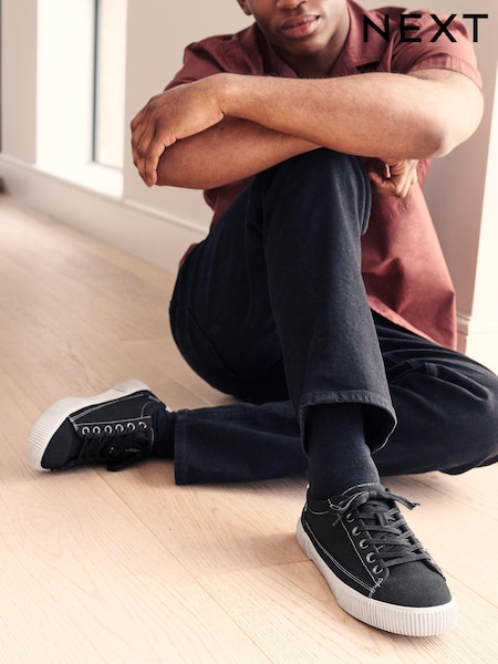 Черный - Distressed Trainers (Q78204) | €13
