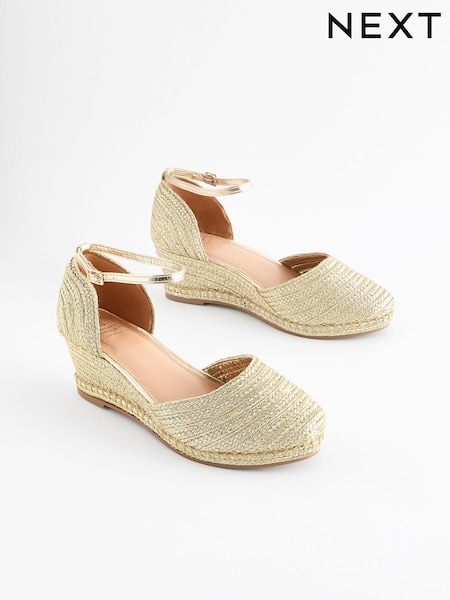 Gold - Forever Comfort® Closed Toe Wedges (Q78228) | 12 €