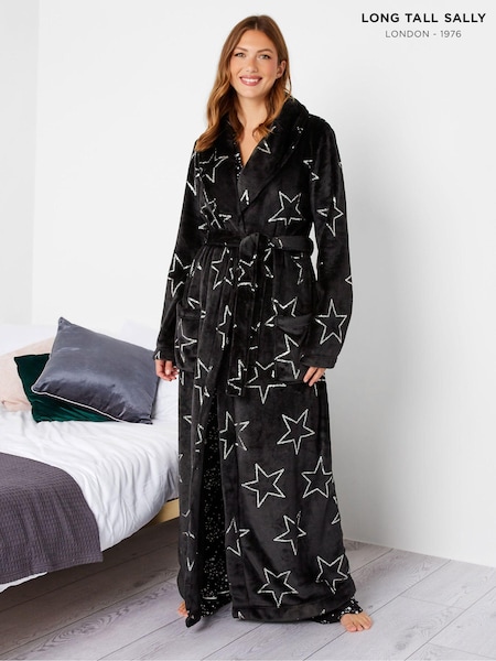 Long Tall Sally Foil Star Shawl Collar Robe (Q78331) | 39 €