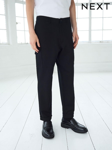 أسود - EDIT Cargo Trousers (Q78370) | ‏74 د.إ.‏