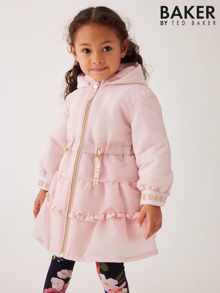 Baker by Ted Baker Pink Shower Resistant Frill Coat (Q78480) | 51 € - 56 €