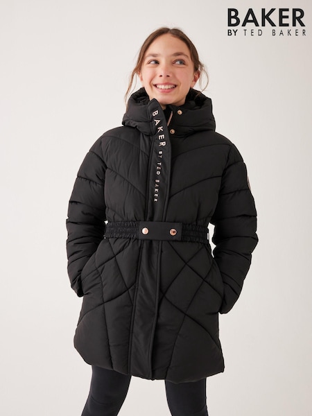 Baker by Ted Baker Black Mid Length Coat (Q78482) | €60 - €65
