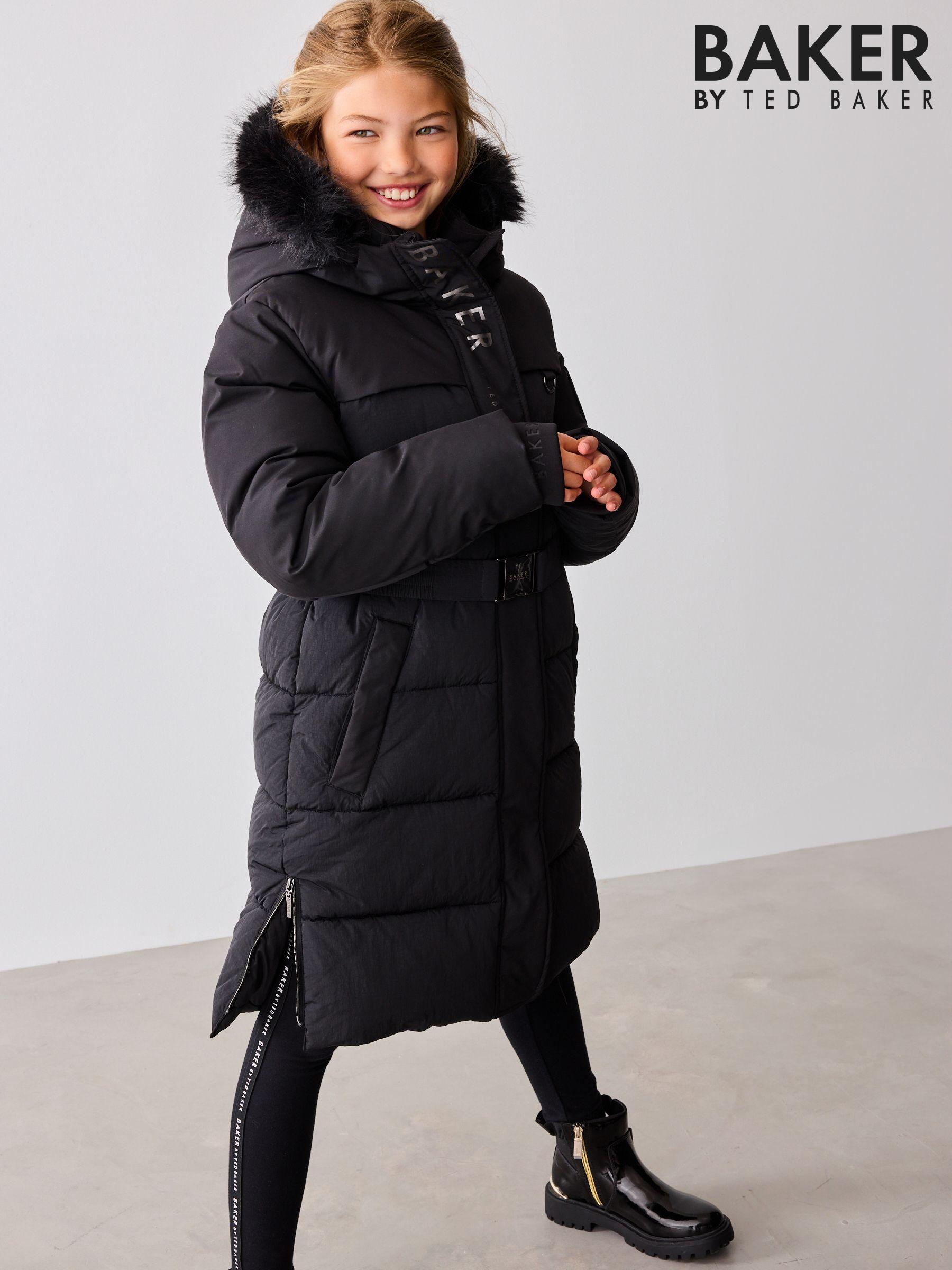 Girls black parka online