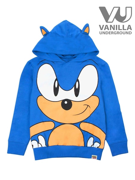 Vanilla Underground Blue Sonic 100% Cotton Gaming Hoodie (Q78555) | €29