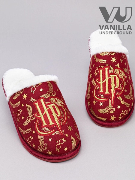 Vanilla Underground Red Harry Potter Fluffy Womens Slippers (Q78564) | €24