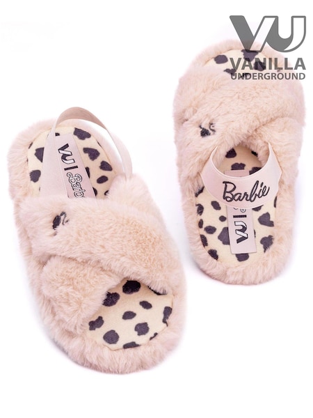 Vanilla Underground Pink Barbie Fluffy Womens Slippers (Q78569) | €24