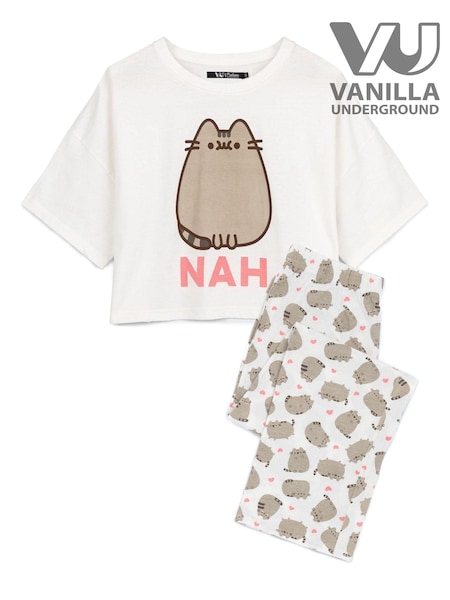 Vanilla Underground White Pusheen Long Leg Pyjamas Set (Q78572) | €40
