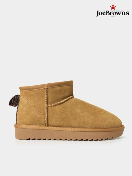 Joe Browns Brown Mini Snug Suede Boots (Q78679) | AED145