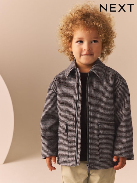 Brown Check Borg Lined Jacket (3mths-7yrs) (Q78682) | AED92 - AED106
