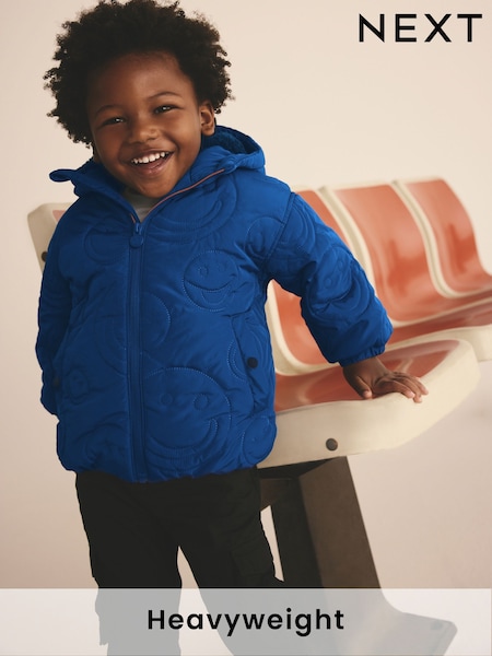 Blue Hooded Puffer Coat (3mths-7yrs) (Q78699) | AED91 - AED103