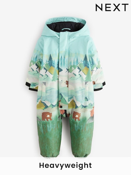 Green Waterproof Snowsuit (3mths-7yrs) (Q78705) | €21.50 - €25