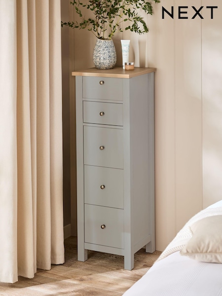 Dove Grey Malvern Paint Effect 5 Drawer Chest of Drawers (Q78722) | €400
