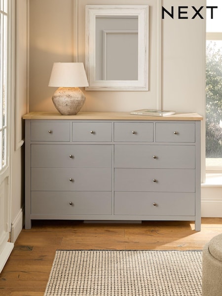 Dove Grey Malvern Paint Effect 10 Drawer Chest of Drawers (Q78724) | €675