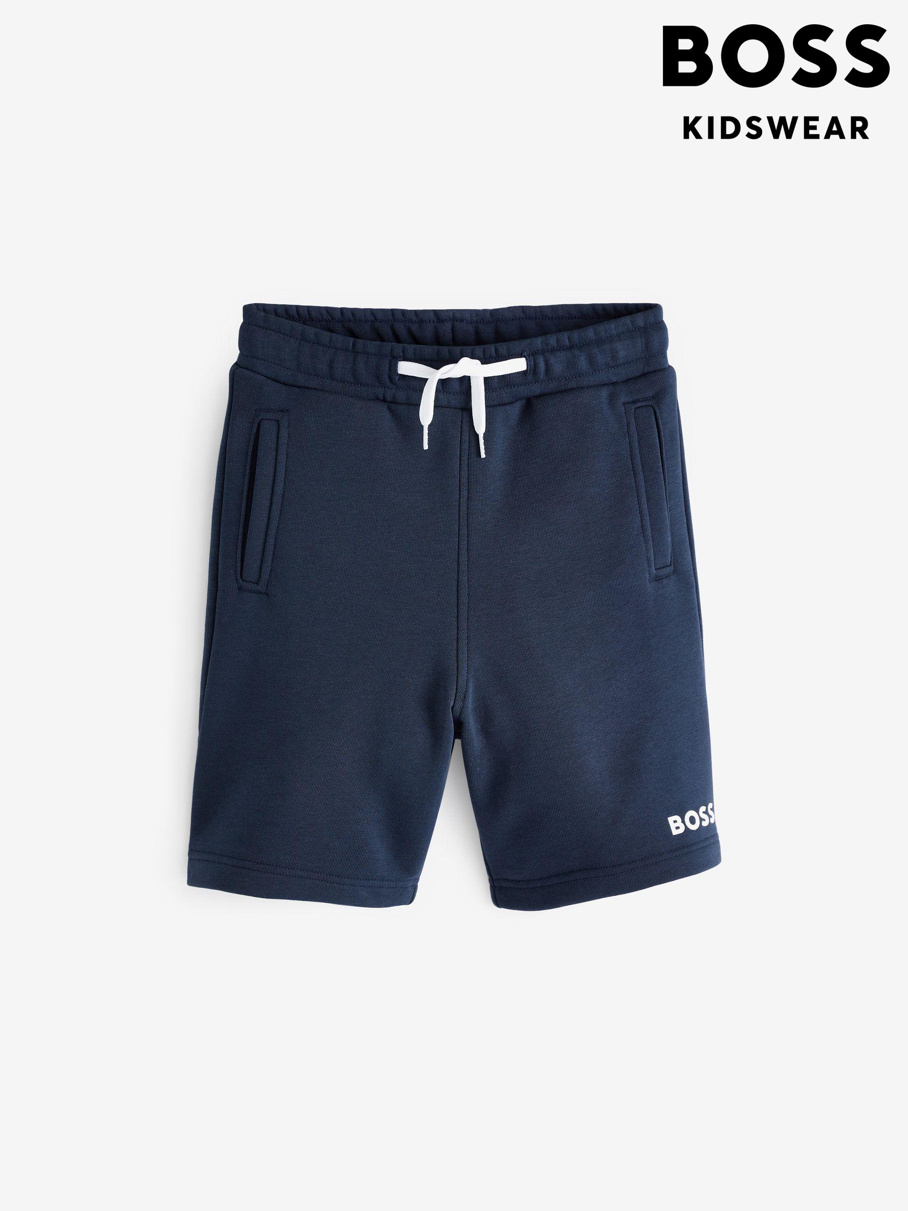Navy boss shorts discount