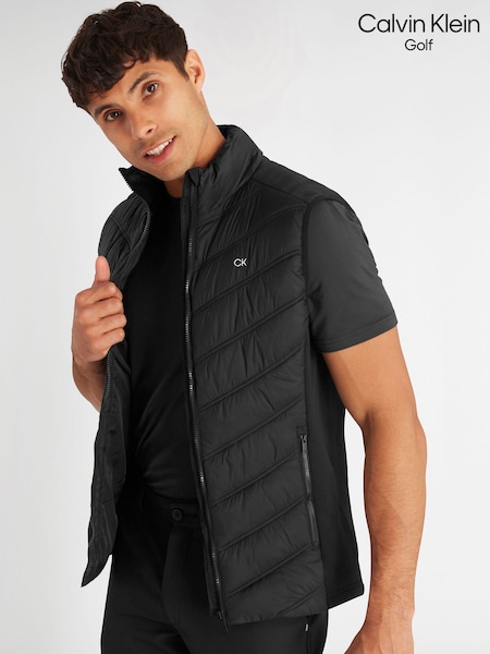 Calvin Klein Golf Frontera Hybrid Black Gilet (Q79039) | AED524