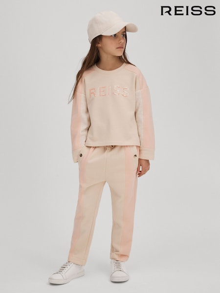Reiss Ivy Cotton Blend Sequin Sweatshirt (Q79064) | €55