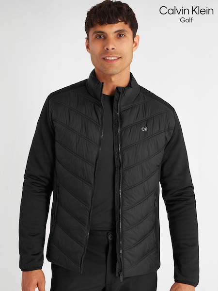 Calvin Klein Golf Frontera Hybrid Black Jacket (Q79077) | AED582