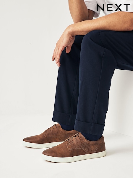 Tan Brown Cupsole Derby Shoes (Q79232) | €16