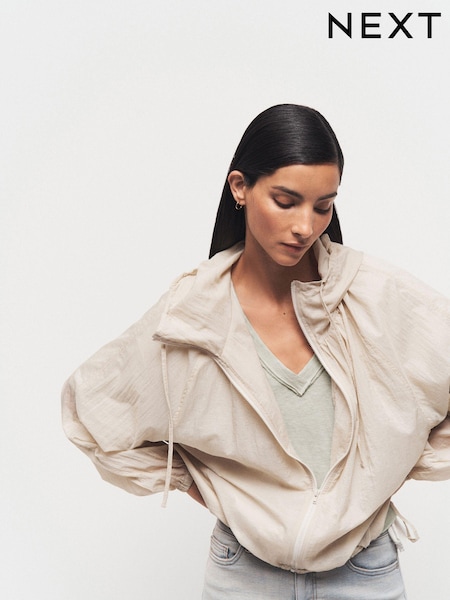 Beige Sheer Shower Proof Raincoat (Q79251) | €11
