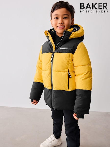 Baker By Ted Baker Shower Resistant Colourblock Padded Coat (Q79265) | 67 € - 74 €