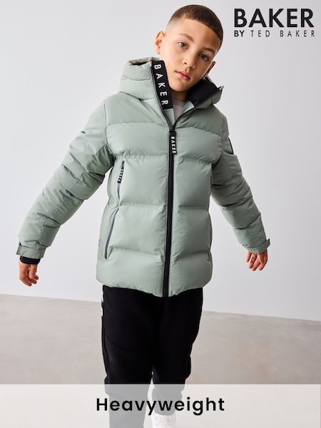 Baker by Ted Baker Green Shower Resistant Heatseal Coat (Q79279) | AED377 - AED419