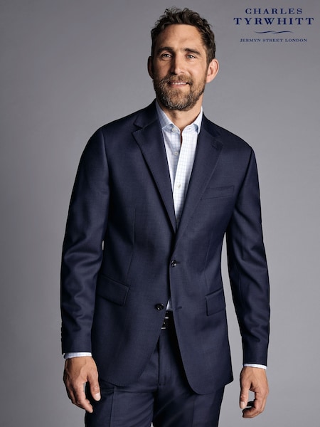 Charles Tyrwhitt Blue Slim Fit Natural Stretch Twill Suit (Q79310) | €102