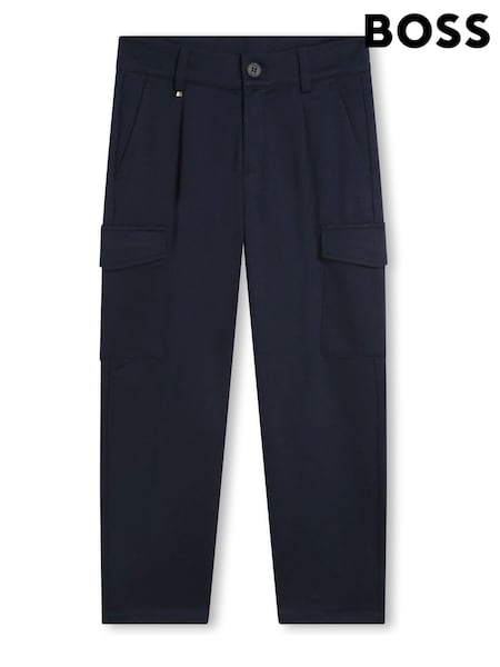 Albastru - Pantaloni Boss Utility Cargo Pocket (Q79319) | 379 LEI - 458 LEI