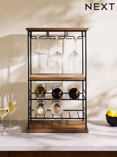 Bronx Wine Rack and Glass Holder (Q79337) | €78
