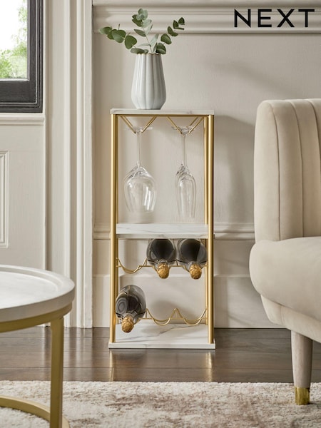 Valencia Wine Rack and Glass Holder (Q79340) | €78