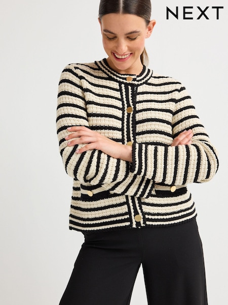 Enobarvni - Smart Button Up Knitted Cardigan (Q79562) | € 28