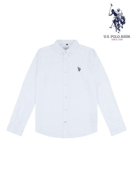 U.S. Polo Assn. Boys Peached Oxford 100% Cotton Shirt (Q79662) | 57 € - 68 €