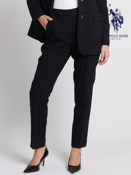 U.S. Polo Assn. Womens Black Skinny Leg Trousers (Q79682) | €26