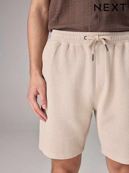 Stone Textured Jersey Shorts (Q79702) | €5